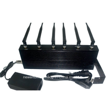 6-Antenna Mobile Phone 3G 4G Jammer WiFi Signal Blocker Jammer